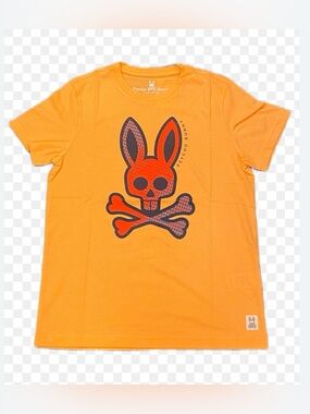 Psycho Bunny orange men’s T-shirt size L